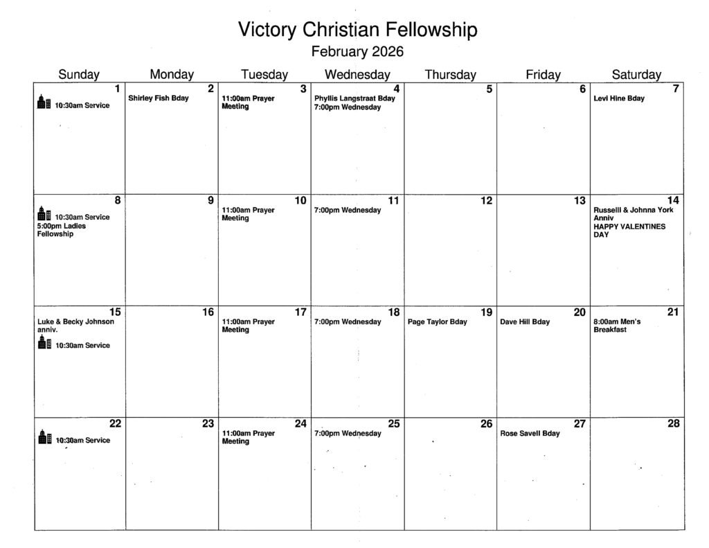 February 2026 Calendar